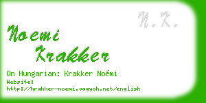 noemi krakker business card